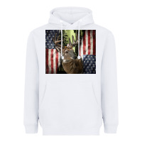 White usa deer hunting woods Heavyweight Hoodie - CowGirlArtShop