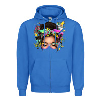 True Royal 90s messy bun Zipper Hoodie - texasbilliewilder