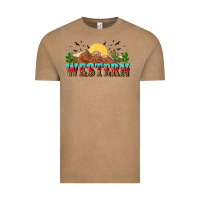 Vintage Coffee western Vintage Tee - NancyCooperArtShop