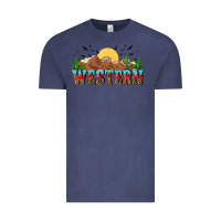 Vintage Denim western Vintage Tee - NancyCooperArtShop
