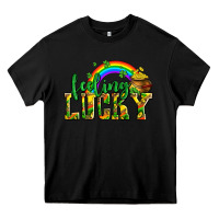 Black feeling lucky with coins Heavy Core Tee - AdoDesignShop