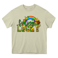 Mossy feeling lucky with coins Heavy Core Tee - AdoDesignShop