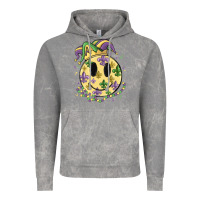 Cloud Rock smiley face mardi gras Vintage Hoodie - MaliasSmallBusiness