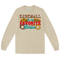 Baseball Is My Favorite Season Long Sleeve Tee | Teevron