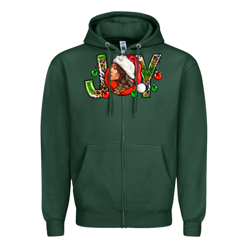 Joy With Woman Zipper Hoodie by NancyCooperArtShop | Teevron