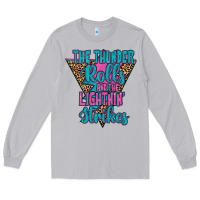 Moon Dust THE THUNDER ROLLS AND THE LIGHTNIN’ STRİKES Long Sleeve Tee - JahusDesignShop