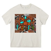 Cream thankful turkey png Heavy Core Tee - JahusDesignShop