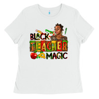 White black teacher  magic Ladies Tee - AdoDesignShop