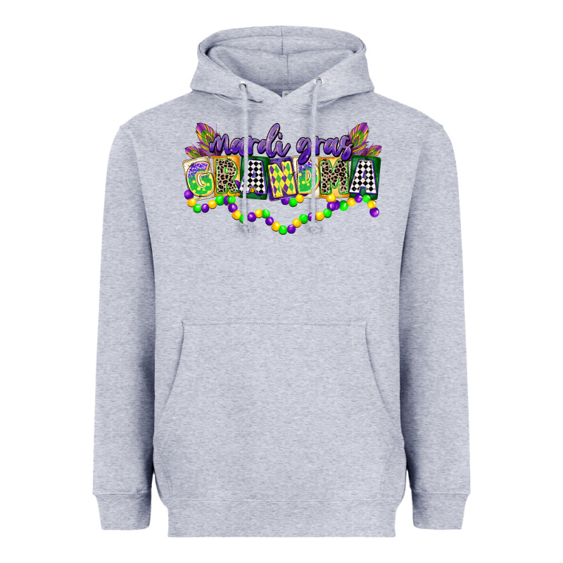 Mardi Gras Grandma Heavyweight Hoodie by CowGirlArtShop | Teevron