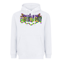 White mardi gras grandma Heavyweight Hoodie - CowGirlArtShop