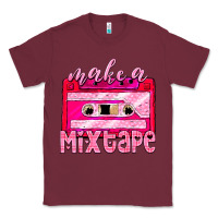Burgundy make a mixtape cassette Classic Tee - NancyCooperArtShop