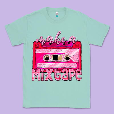 Make A Mixtape Cassette Classic Tee Designed By Nancycooperartshop