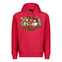 Cardinal christmas crew polar bear reindeer and snowman Premium Hoodie - CowGirlArtShop