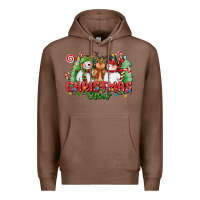 Chestnut christmas crew polar bear reindeer and snowman Premium Hoodie - CowGirlArtShop