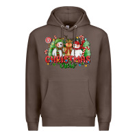 Coffee christmas crew polar bear reindeer and snowman Premium Hoodie - CowGirlArtShop
