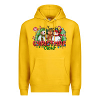 Lemon christmas crew polar bear reindeer and snowman Premium Hoodie - CowGirlArtShop