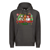 Smoke christmas crew polar bear reindeer and snowman Premium Hoodie - CowGirlArtShop