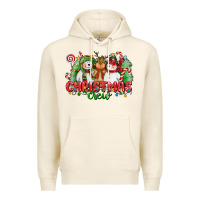 Tofu christmas crew polar bear reindeer and snowman Premium Hoodie - CowGirlArtShop