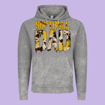 No Background Softball Dad Vintage Hoodie Designed By Jasminsmagicworld