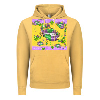 Vintage Mustard mardi gras lips Vintage Hoodie - MaliasSmallBusiness