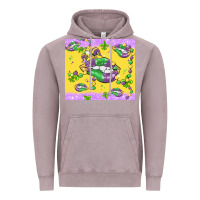 Mardi Gras Lips Vintage Hoodie | Teevron