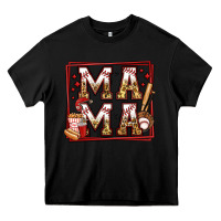 Black baseball mama Heavy Core Tee - Jasminsmagicworld