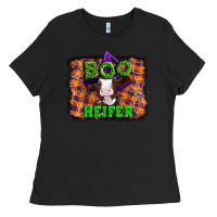 Black Boo heifer halloween Ladies Tee - Artiststas
