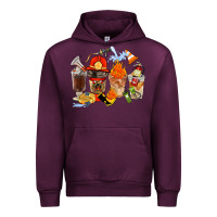 Mauve Wine Firefighter Coffee Cups Urban Hoodie - FaDigitalArtStudio