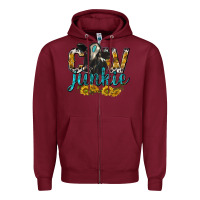 Burgundy Cow Junkie with Cow Zipper Hoodie - texasbilliewilder