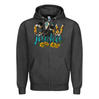 Charcoal Heather Cow Junkie with Cow Zipper Hoodie - texasbilliewilder