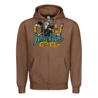 Chestnut Cow Junkie with Cow Zipper Hoodie - texasbilliewilder