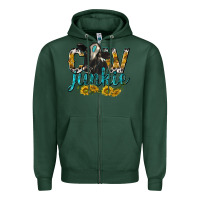 Sports Green Cow Junkie with Cow Zipper Hoodie - texasbilliewilder