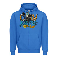 True Royal Cow Junkie with Cow Zipper Hoodie - texasbilliewilder