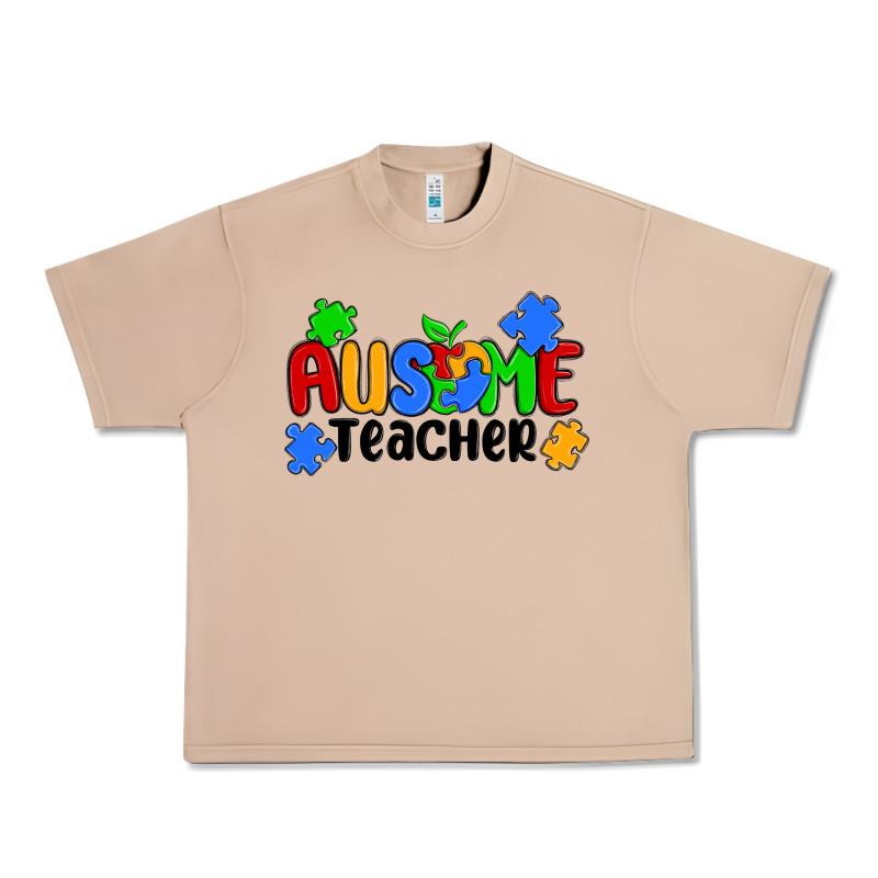 Ausome Teacher Urban Heavy Tee by MaliasSmallBusiness | Teevron