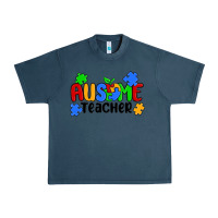 Midnight Navy ausome teacher Urban Heavy Tee - MaliasSmallBusiness