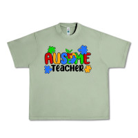 Oil Green ausome teacher Urban Heavy Tee - MaliasSmallBusiness