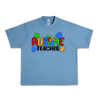 Pebble Blue ausome teacher Urban Heavy Tee - MaliasSmallBusiness