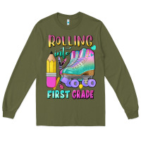 Army Green rolling into first grade Long Sleeve Tee - BundleAndBundleShop