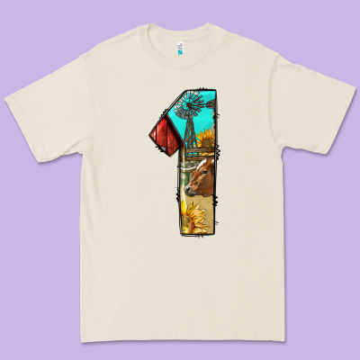 Farm Life Alphabet Numbers 1 Premium Tee Designed By Bundleandbundleshop