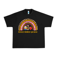 Black back to school rainbow hello third grade Urban Heavy Tee - AdoDesignShop