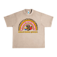 French Oak back to school rainbow hello third grade Urban Heavy Tee - AdoDesignShop