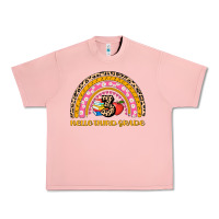 Salmon back to school rainbow hello third grade Urban Heavy Tee - AdoDesignShop