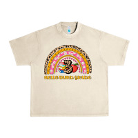 Sandshell back to school rainbow hello third grade Urban Heavy Tee - AdoDesignShop