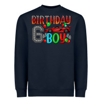 Navy birthday boy 6 Heavyweight Sweatshirt - BundleAndBundleShop
