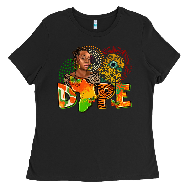 Dope Juneteenth Ladies Tee by AdoDesignShop | Teevron