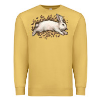 Antique Gold Bunny Rabbit leopard Easter Day Premium Sweatshirt - HowdyJamesFarm