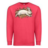 Cardinal Bunny Rabbit leopard Easter Day Premium Sweatshirt - HowdyJamesFarm
