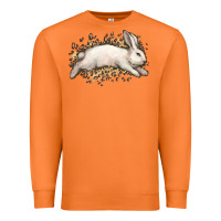Carrot Bunny Rabbit leopard Easter Day Premium Sweatshirt - HowdyJamesFarm