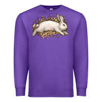 Purple Bunny Rabbit leopard Easter Day Premium Sweatshirt - HowdyJamesFarm