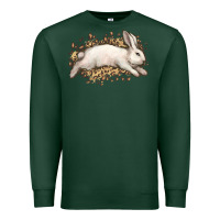 Sports Green Bunny Rabbit leopard Easter Day Premium Sweatshirt - HowdyJamesFarm